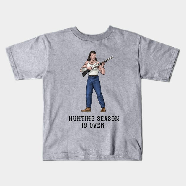 Hunting Season Is Over Kids T-Shirt by PreservedDragons